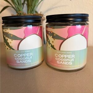Bath & Body Works Copper Coconut Sands Candles (2)